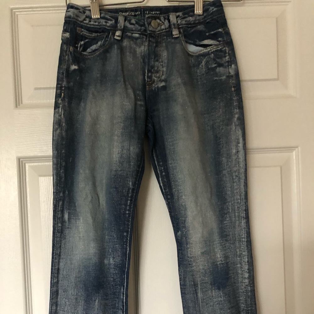Gap Kids Girls Silverwash Girlfriend Jeans